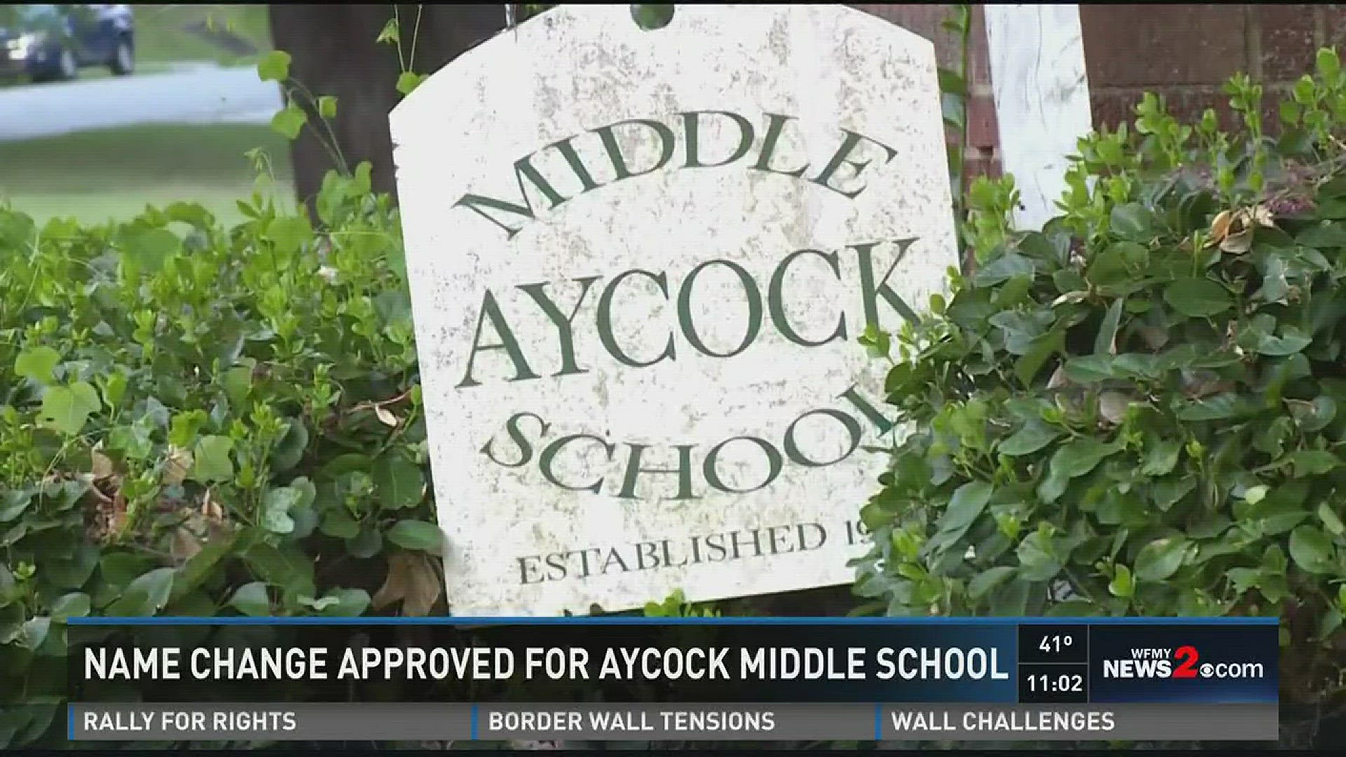 Name Change Approved For Aycock Middle