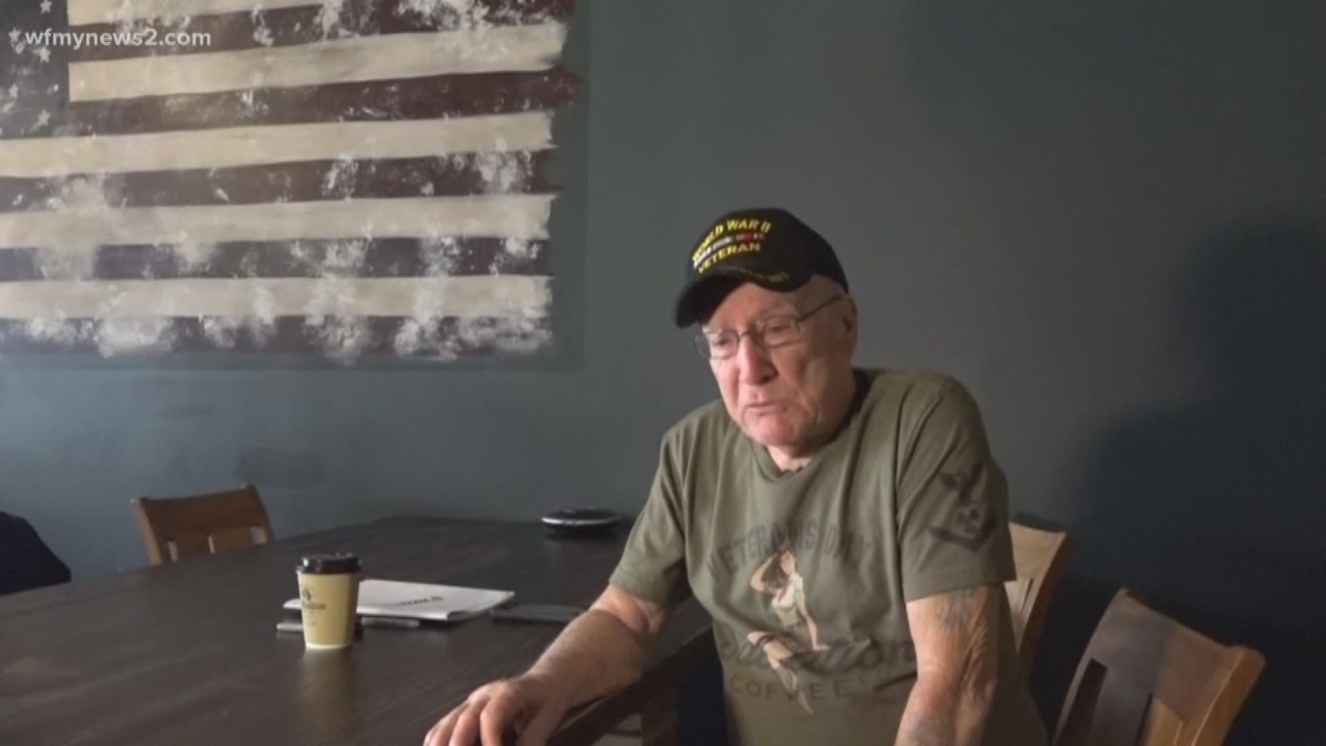 94-year-old WWII Veteran, Bob Sargent, is a legend in many ways. He now spends his days telling war stories and signing autographs while working as a Barista.