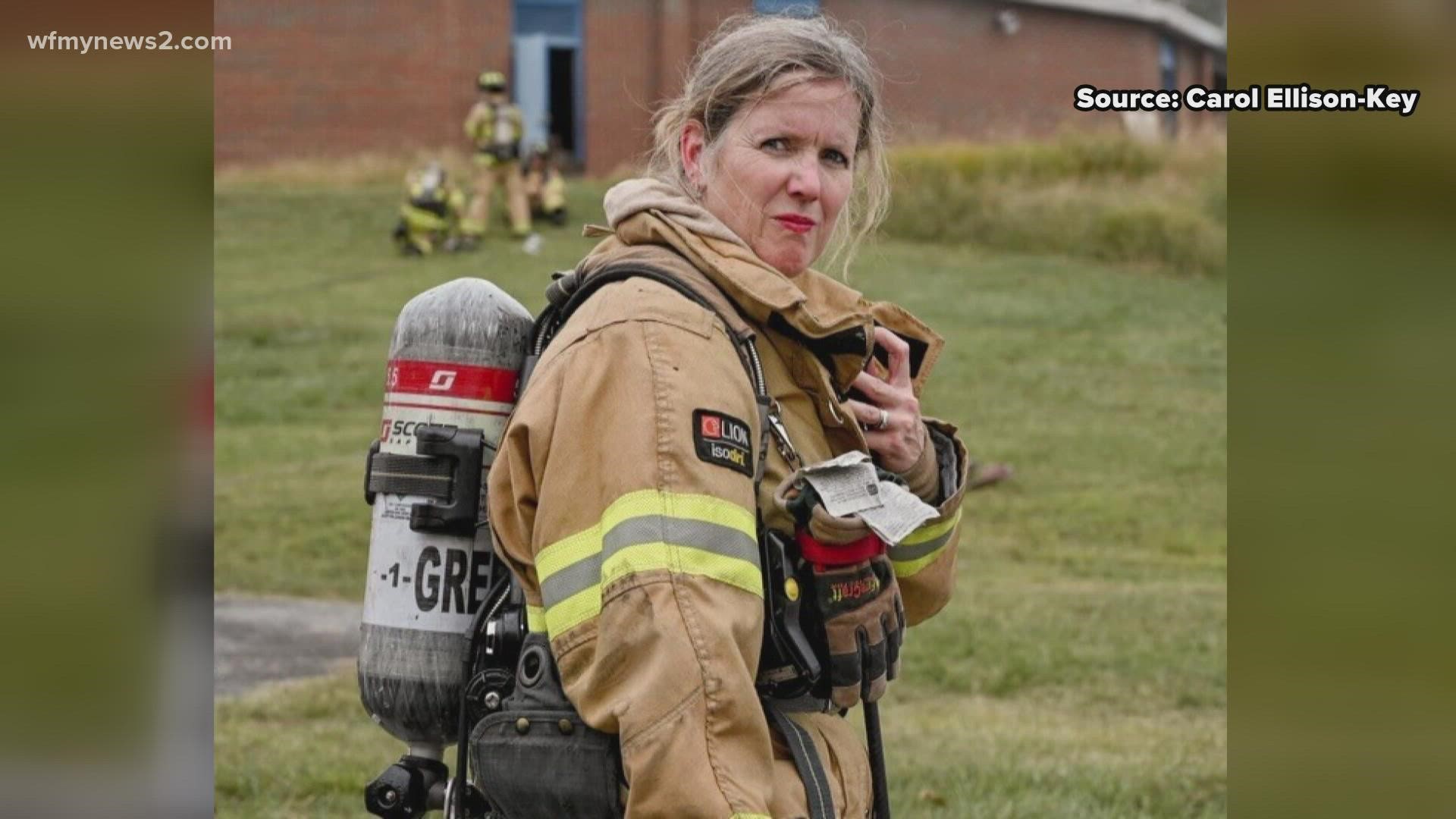 Carol Key is proud to be a part of the handful of women who not only fight fires but also lead the team as battalion chief.