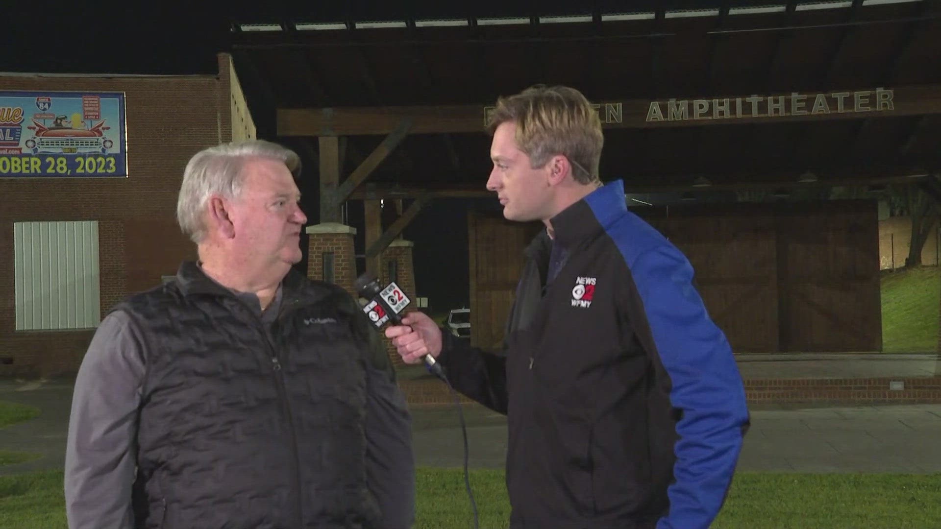 Meteorologist Christian Morgan gives us a sneak peek at what is happening tonight at the Breeden Insurance Amphitheater ahead of the Lexington Barbecue Festival.