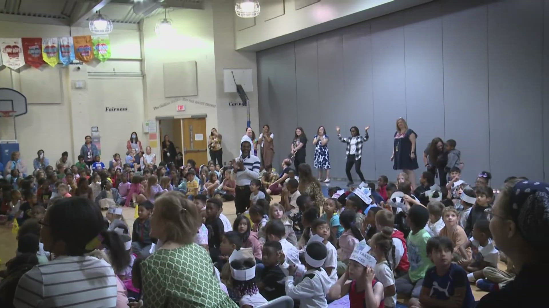 The Read 2 Succeed Team visited Jefferson Elementary School to celebrate the joy of reading.