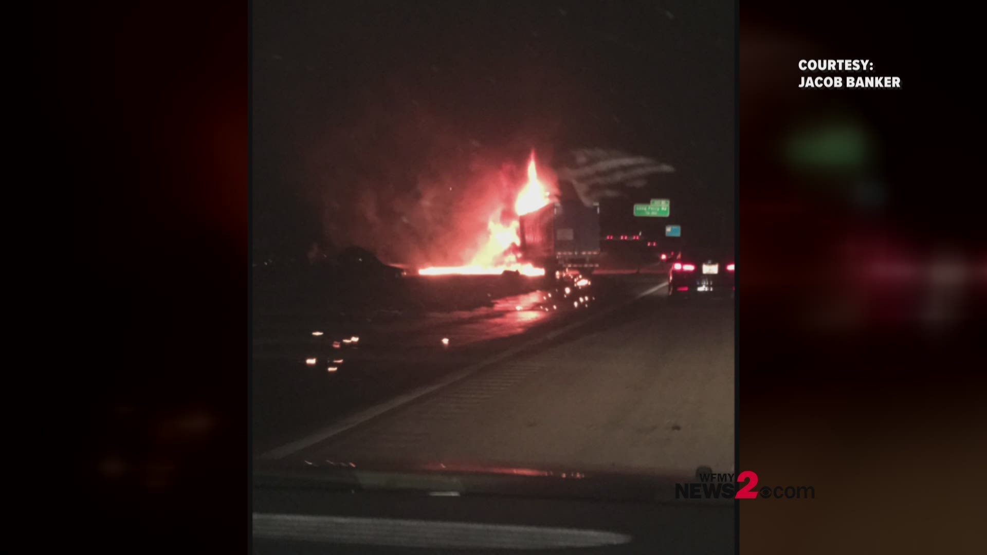 Fiery Crash Closes Part of I-85 North Near Salisbury