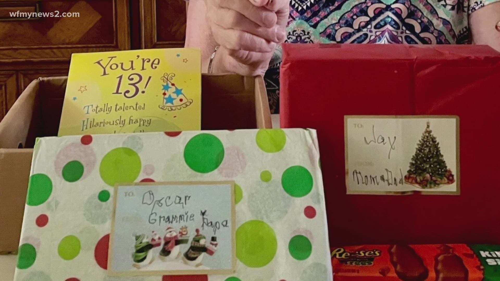 The package had a gift for her granddaughter inside, and it took months to finally get to its destination.