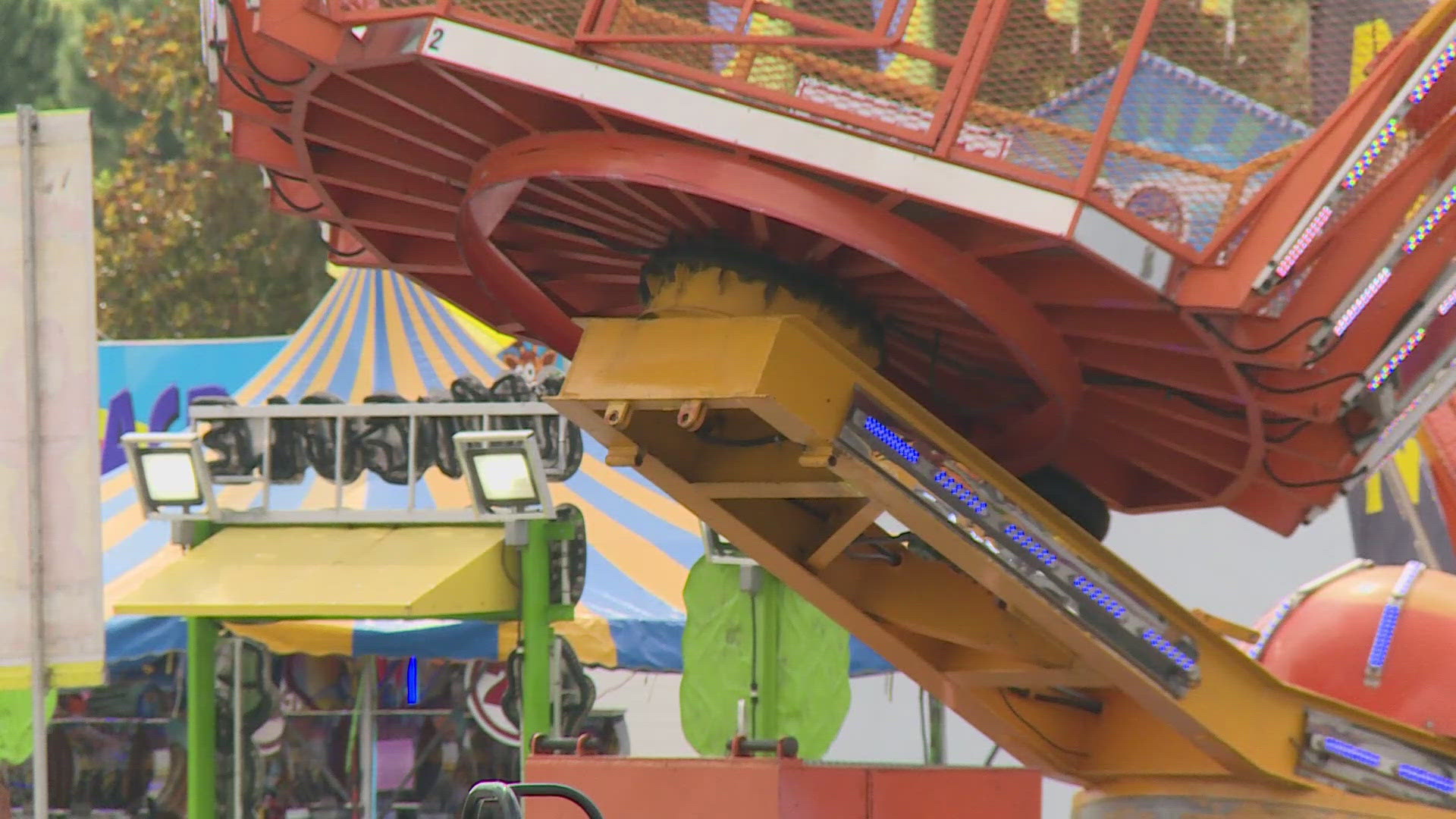 We take a look at what goes into preparing for county fair, including safety measures for rides.