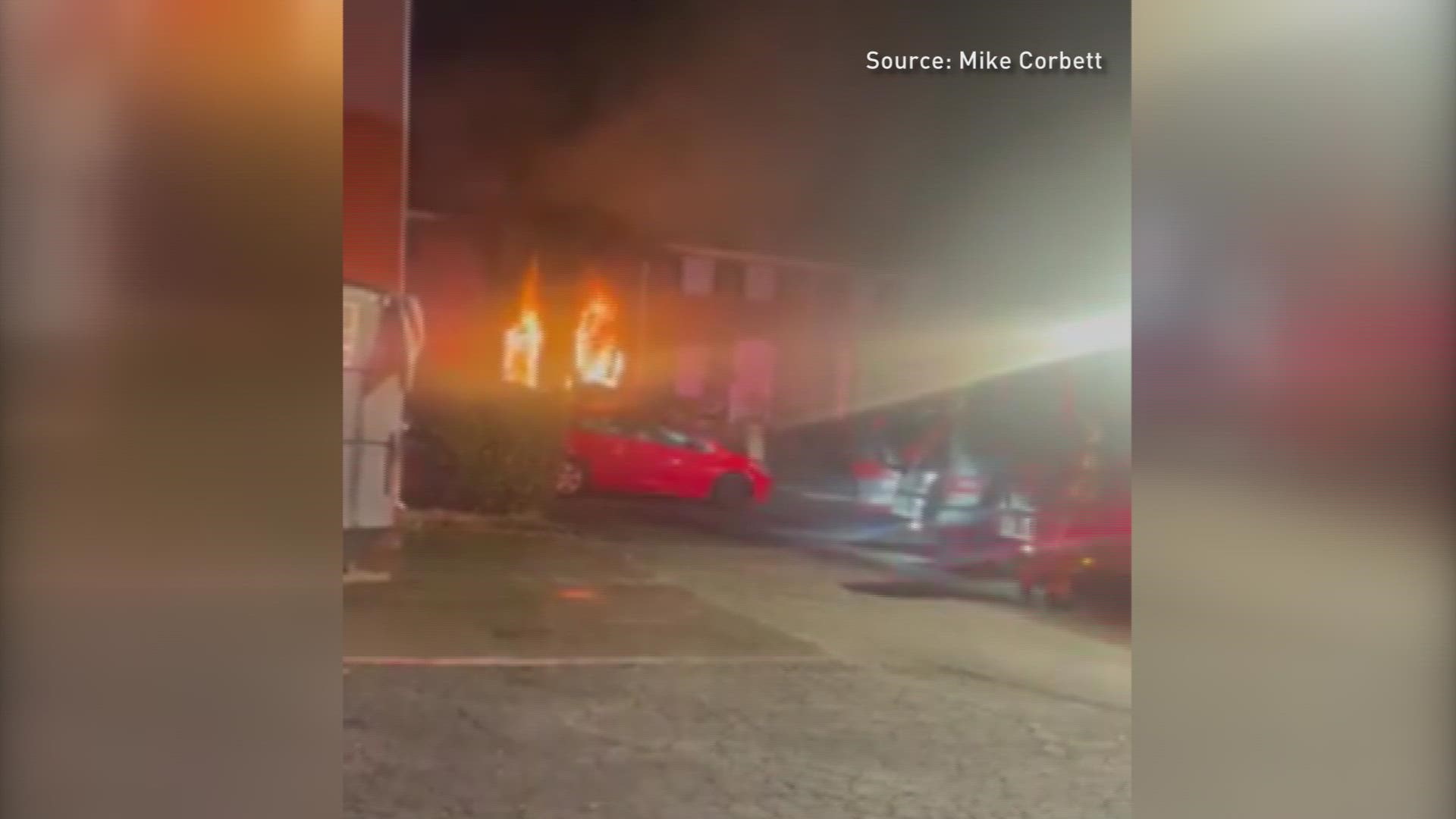 Homes were destroyed just three days before Christmas by a fire at Myers Pointe at Greenbriar in Greensboro.