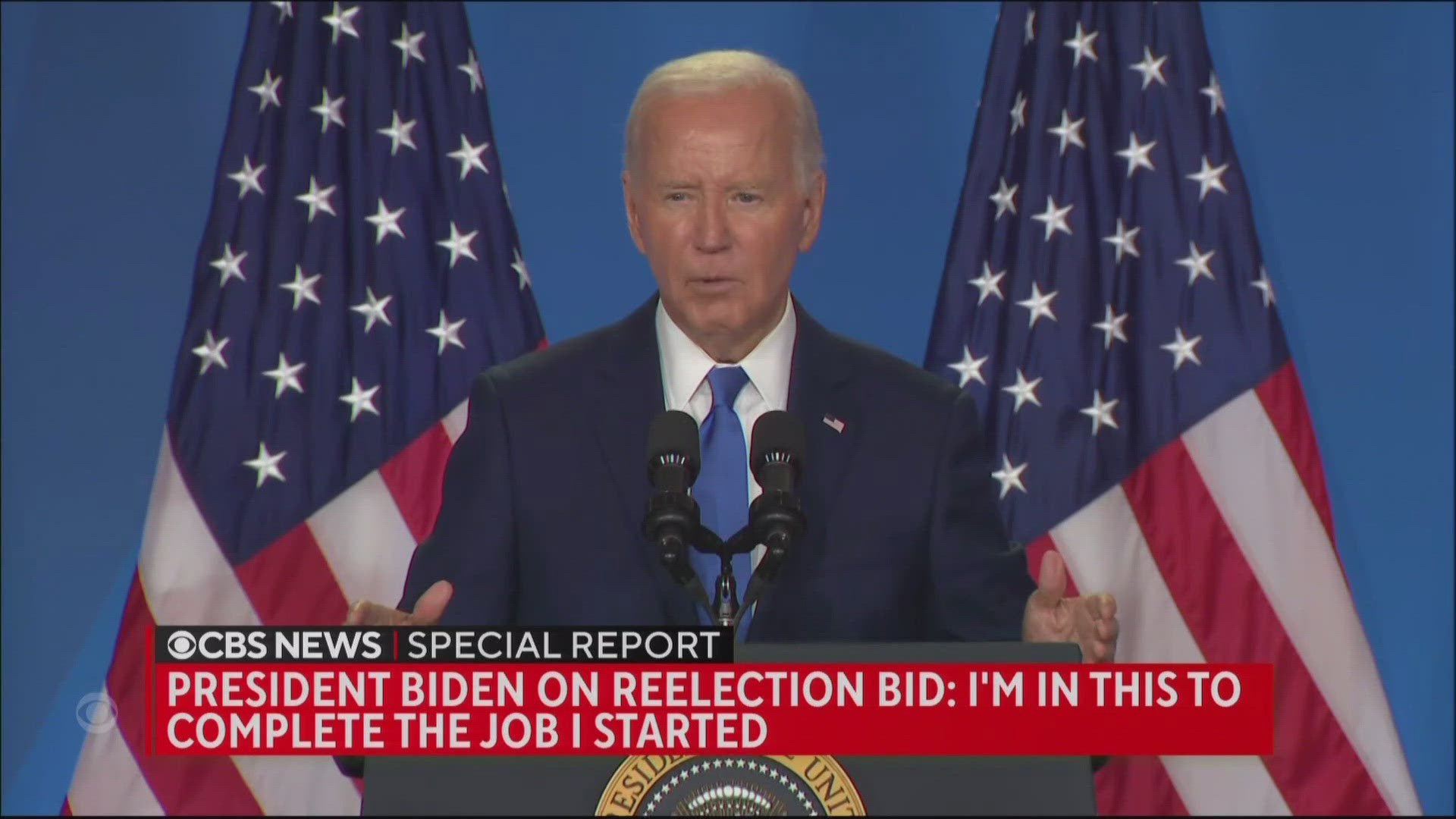 Biden addressed concerns in his first solo news conference of 2024