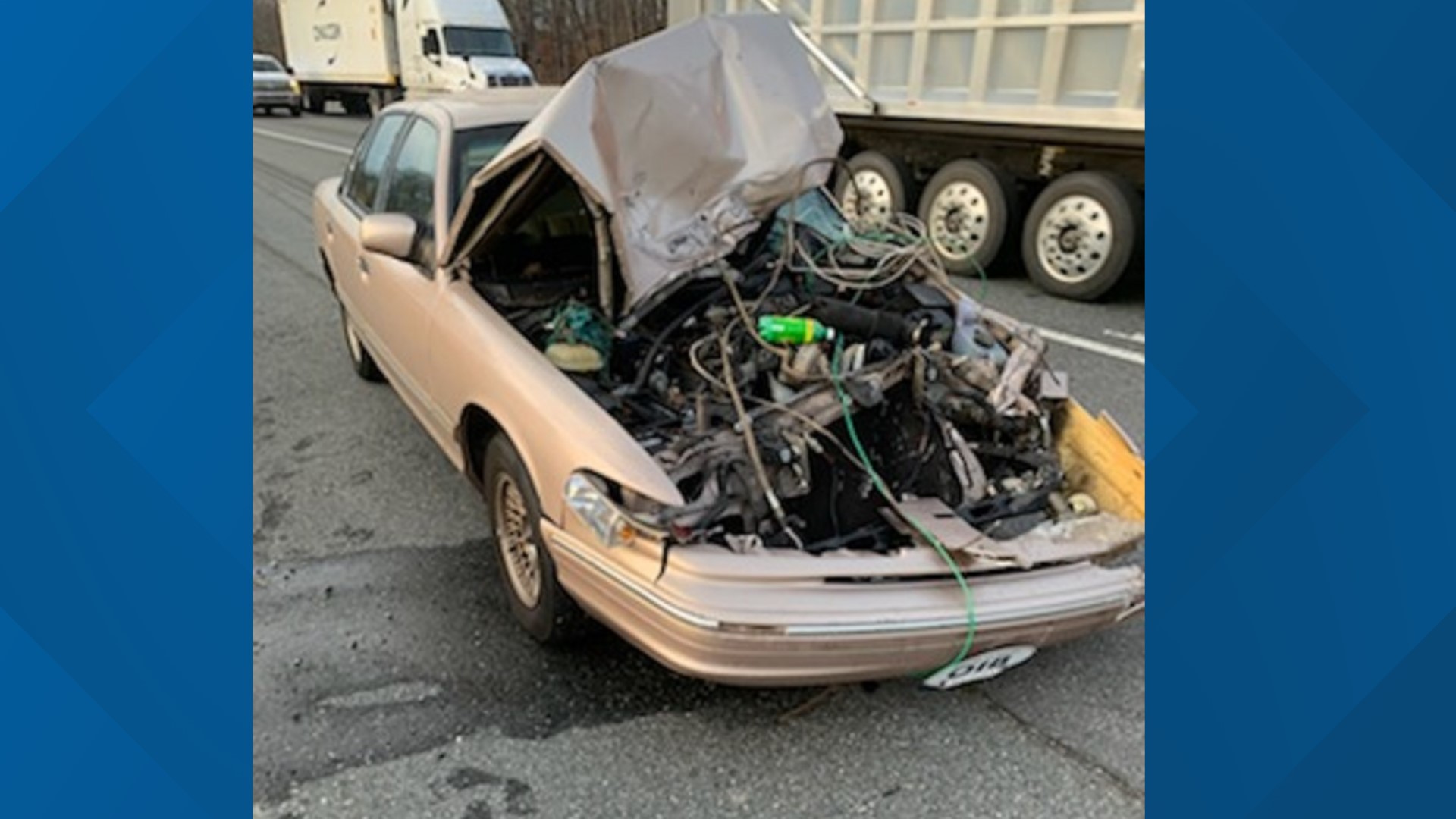Dryer flies off back of truck, causes crash in Asheboro