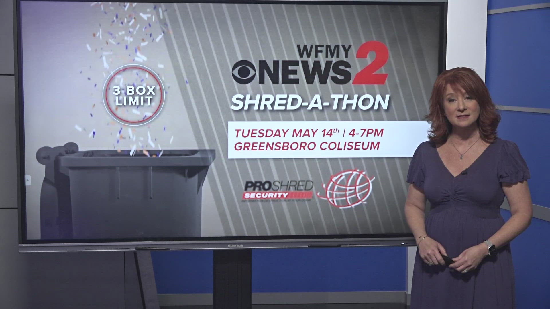 2WTK Tanya Rivera explains what you can bring to the WFMY News 2 Shred-a-thon.