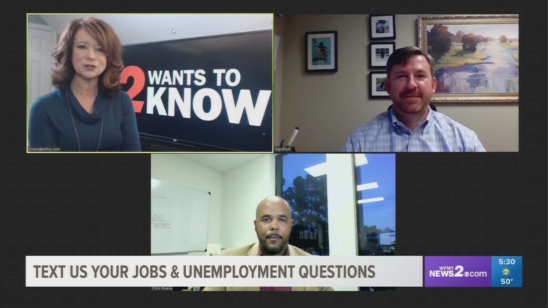 Chris Rivera from Guilford County Works and Will Graham from Graham Personal Services answer your job and unemployment questions.