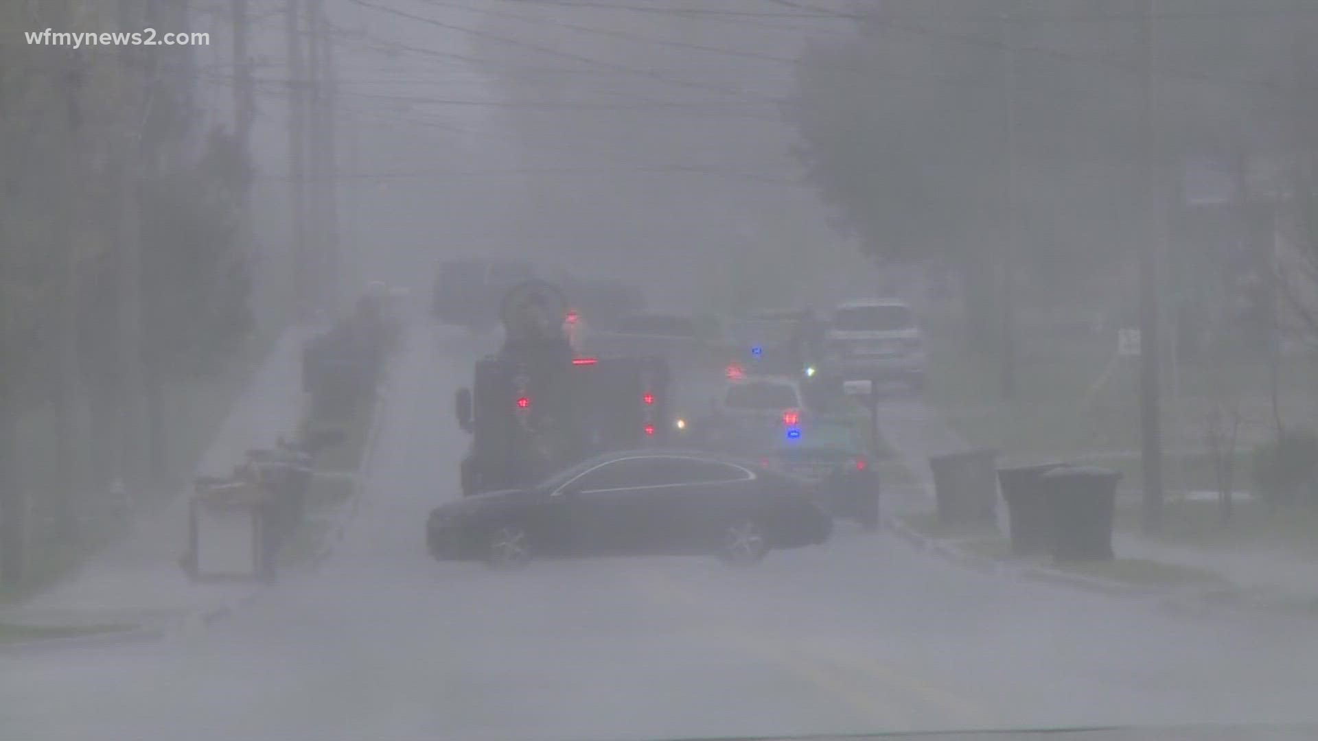 Police say the road is closed from Cameron Avenue to Central Avenue.