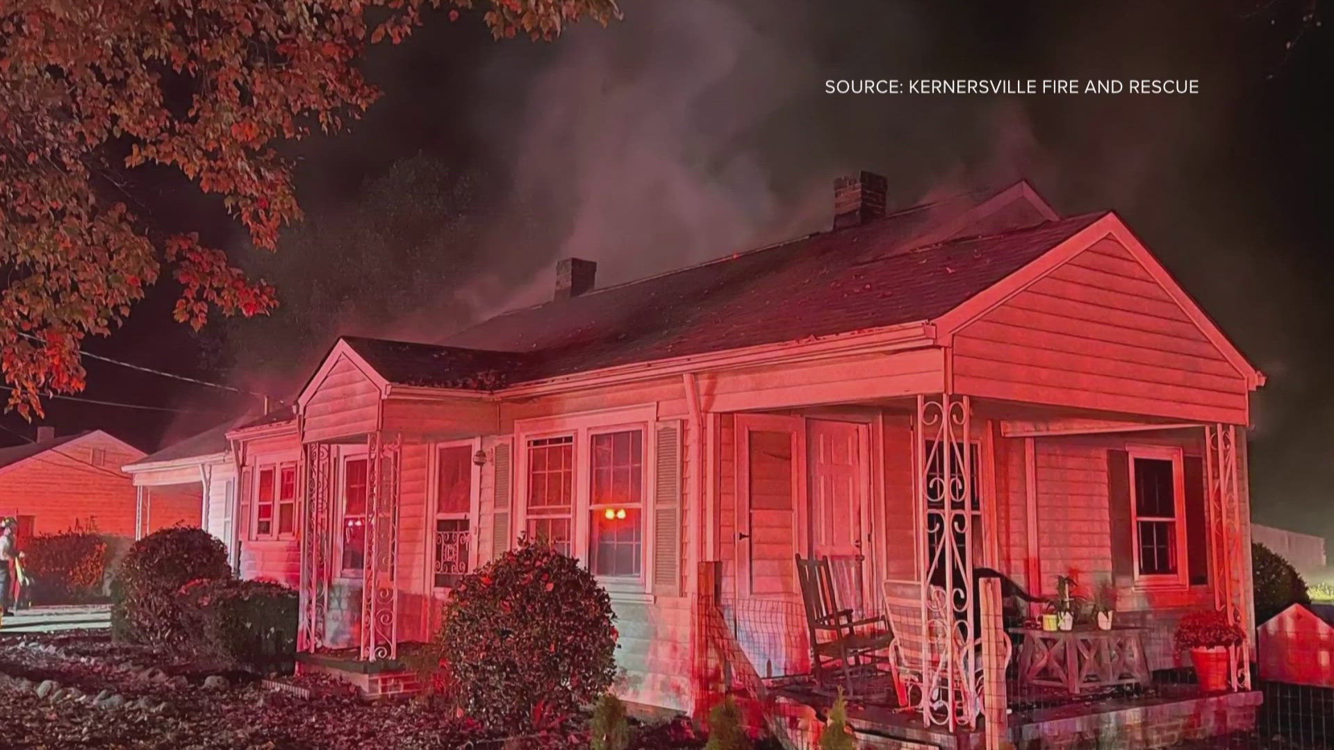 3 children, adult escape house fire in Kernersville | wfmynews2.com