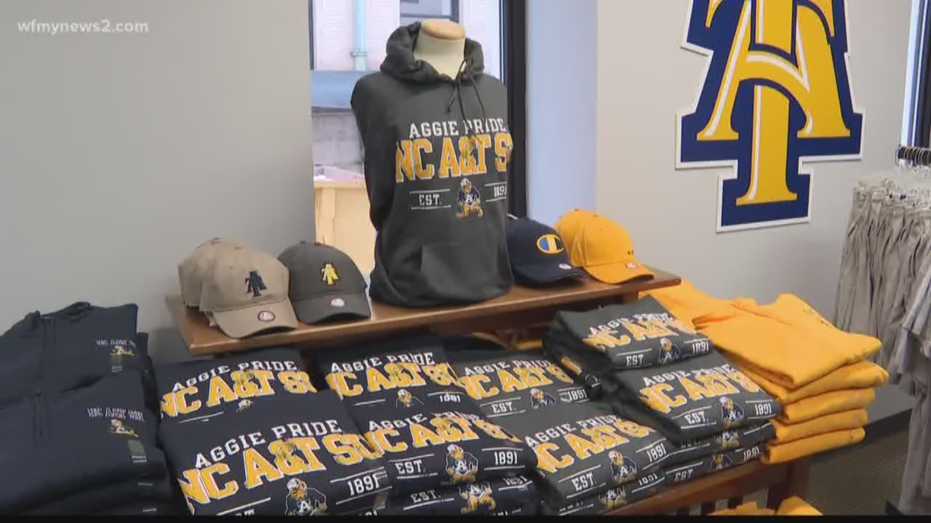 It’s homecoming for the NC A&T Aggies and a good time to open a store. You can shop through the holiday season.