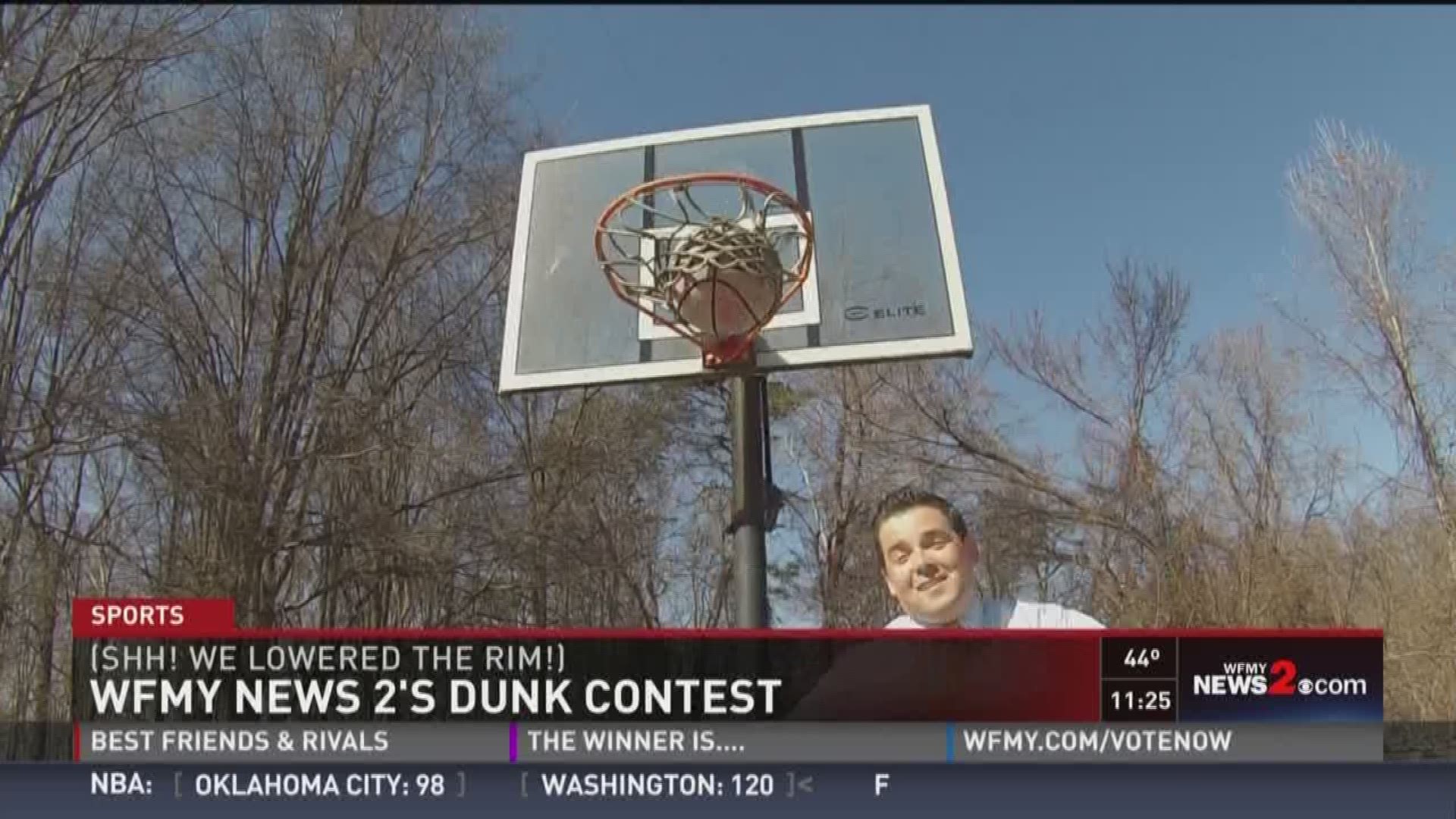 WFMY News 2 Tries To Dunk