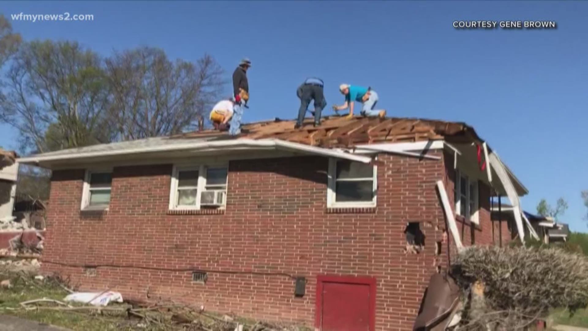 One non-profit has been working with the City of Greensboro to help rebuild homes damaged in the tornado.  Those who endured the storm and wait for repairs are grateful to be back home.