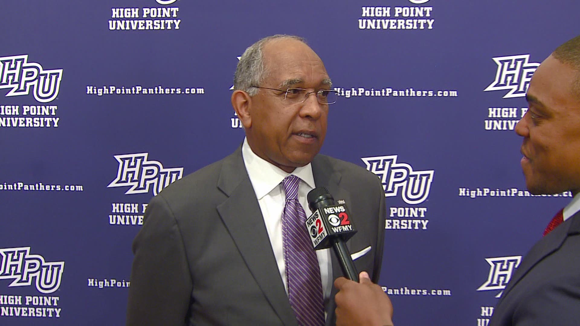 WFMY News 2's Patrick Wright Interviews New High Point Head Coach Tubby Smith