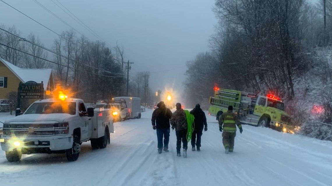 Snow in the NC mountains keeps first responders busy