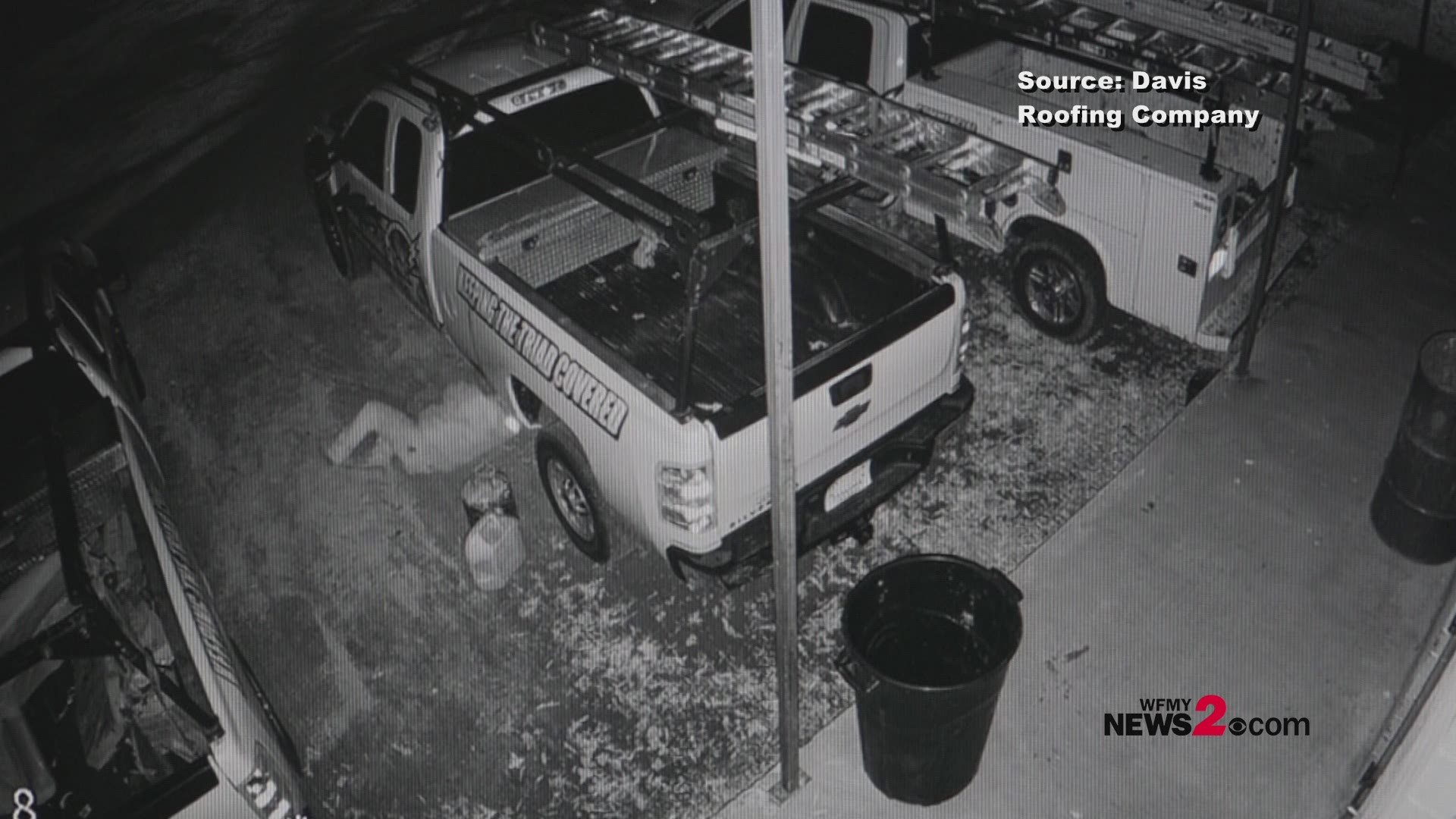 Surveillance video shows man siphoning gas at Randolph County business