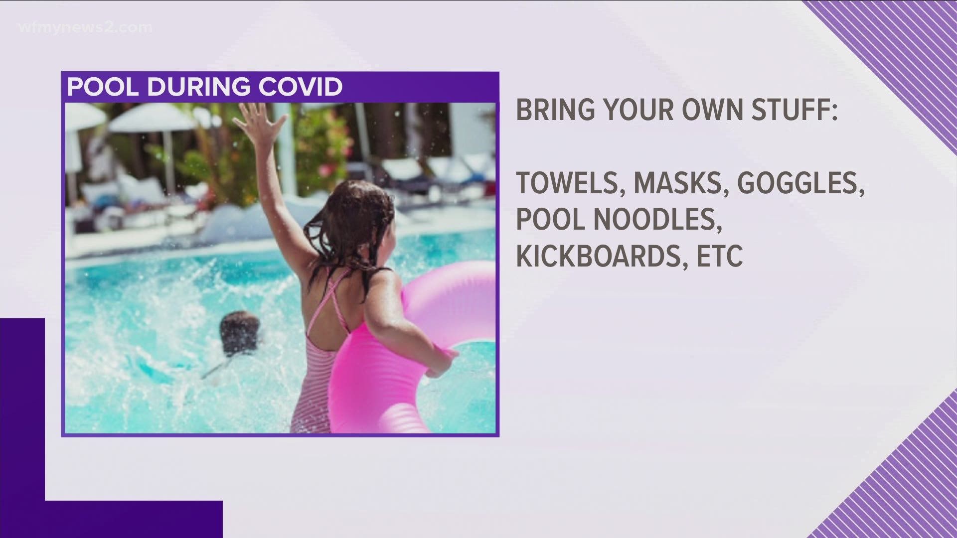 Experts say while in the pool you don't need to worry, it's all the activities outside the pool that put you at risk.