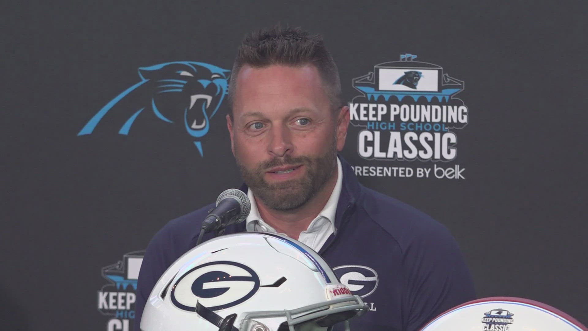 Quarterback Faizon Brandon and head coach Darryl Brown spoke with members of the media in Charlotte on Wednesday.