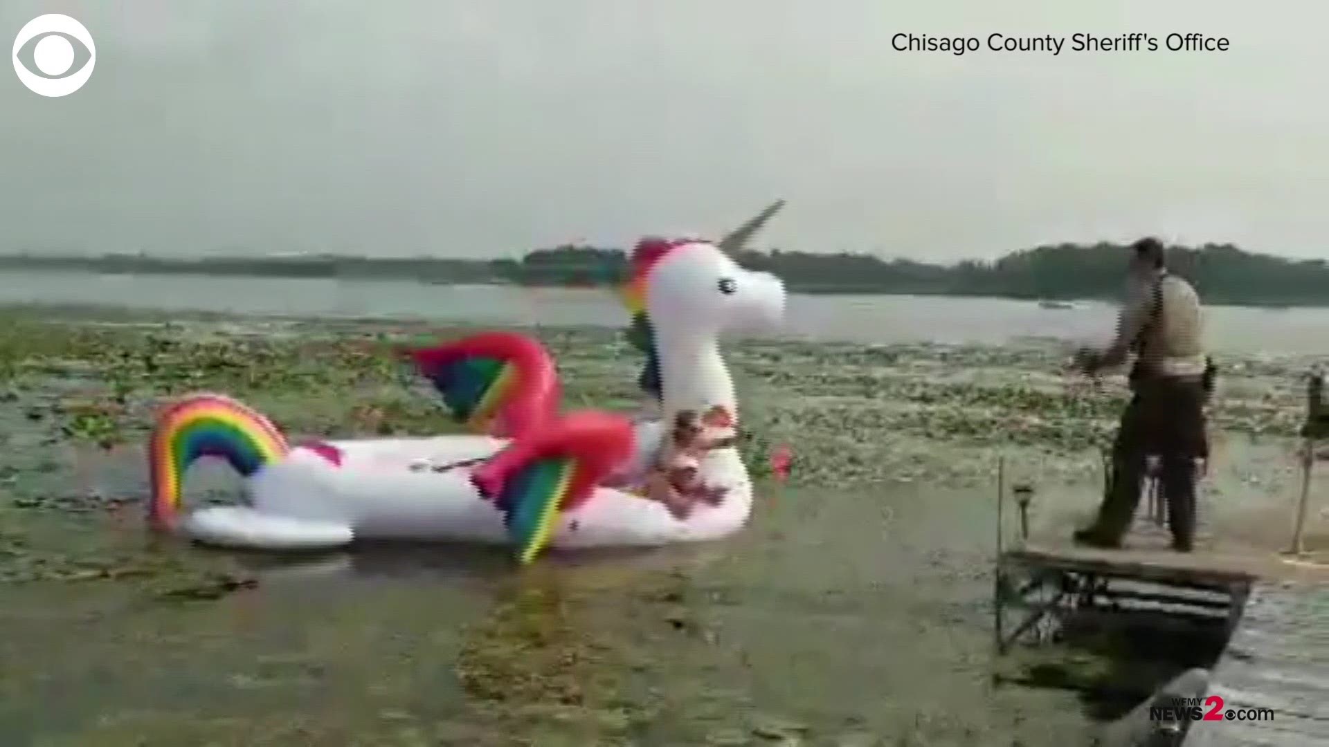 Women Stuck On Rainbow Unicorn Rescued By a Minnesota Sheriff's Deputy