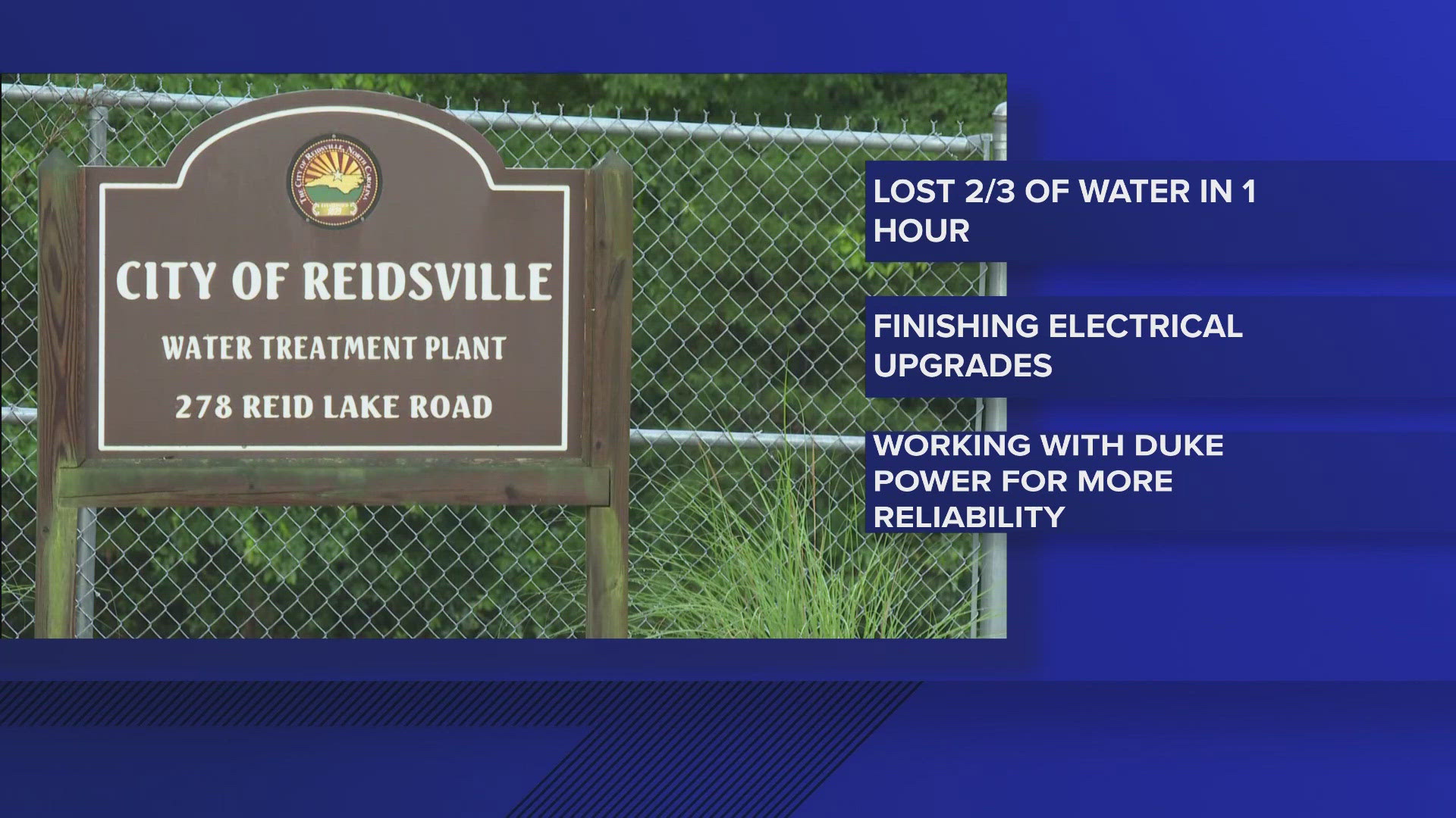 A major water main break in Reidsville last week left the entire city without water temporarily.
