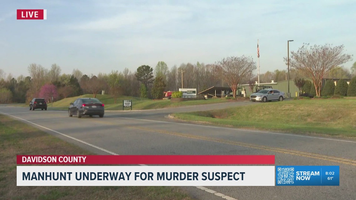 Manhunt underway for murder suspect in Davidson County | wfmynews2.com