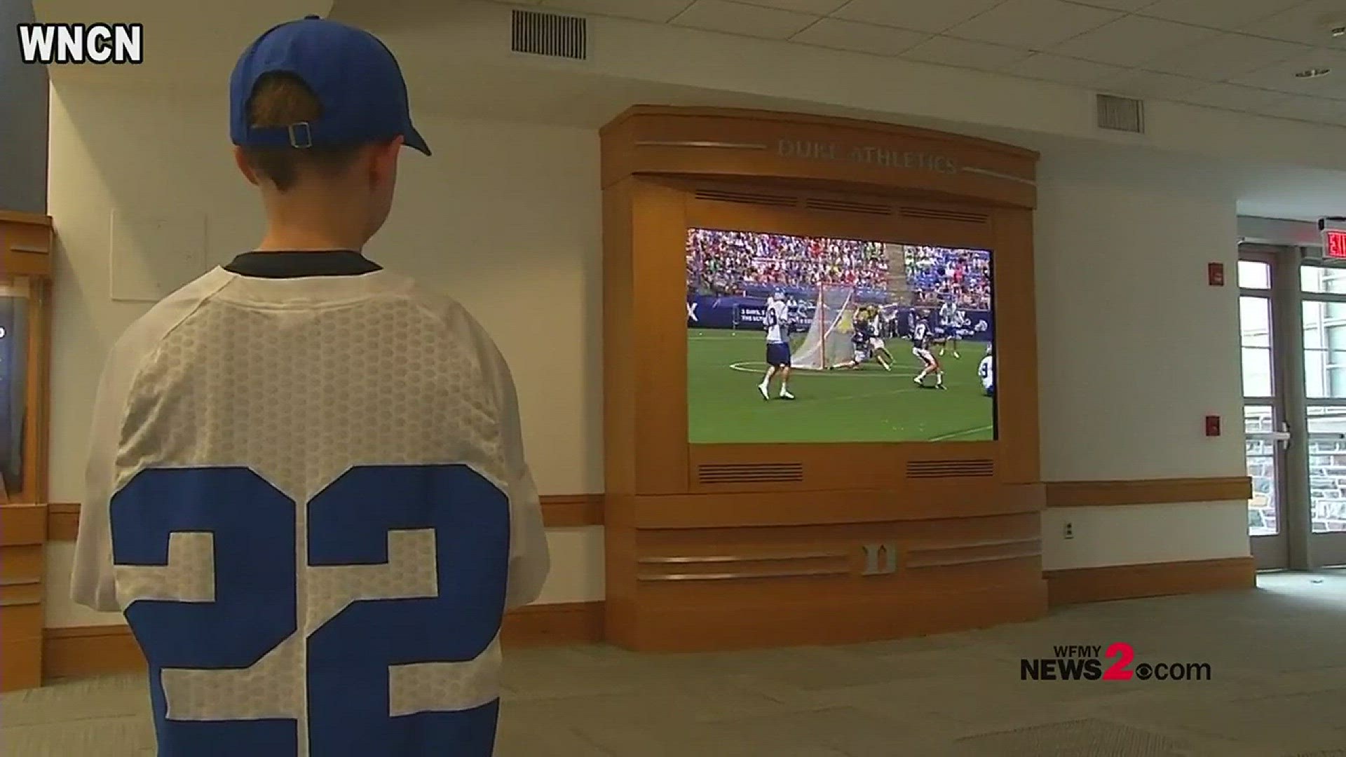 8-year-old kid cancer survivor becomes honorary Duke Lacrosse Player