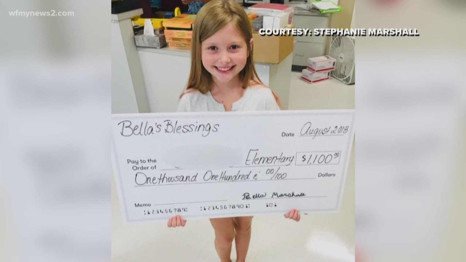 It all started when Bella remembered a day a classmate didn't have enough money for lunch at school. "He felt embarrassed because all the kids were teasing and I thought it wasn't nice."