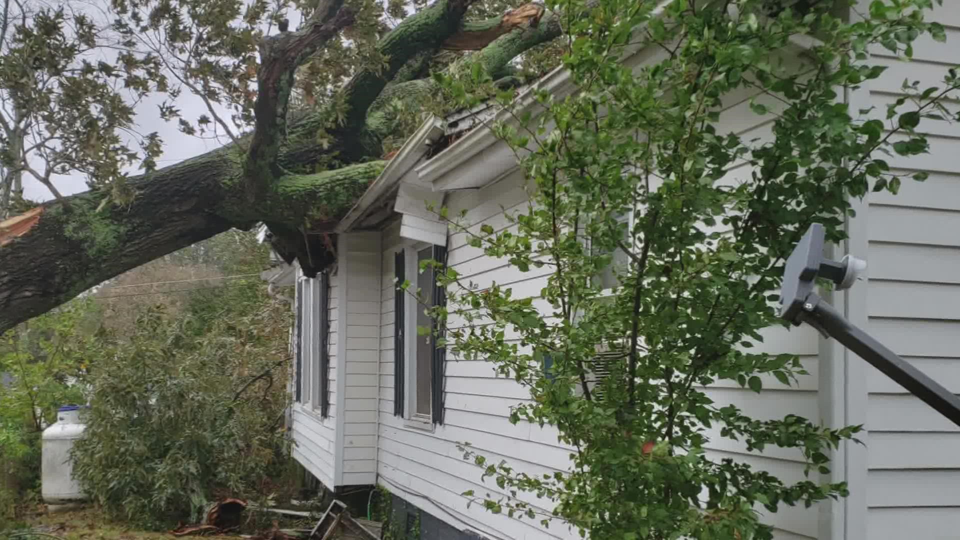 A Winston-Salem home was ruled a total loss after a tree fell. Insurance came through but final mortgage payments held up the process.