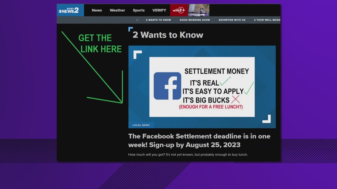 Deadline for Facebook settlement claim quickly approaching