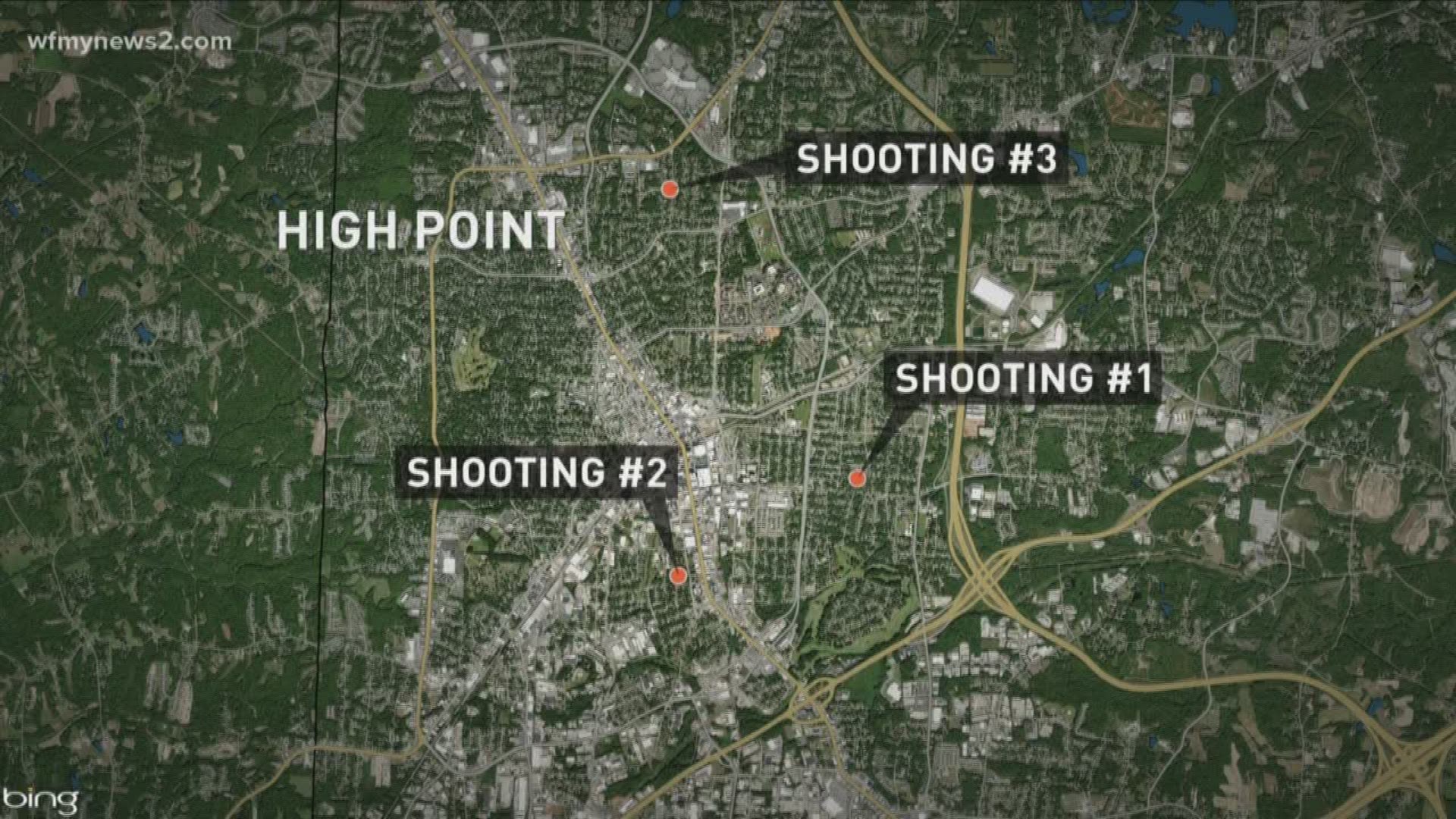 High Point Police Investigate 3 Shootings