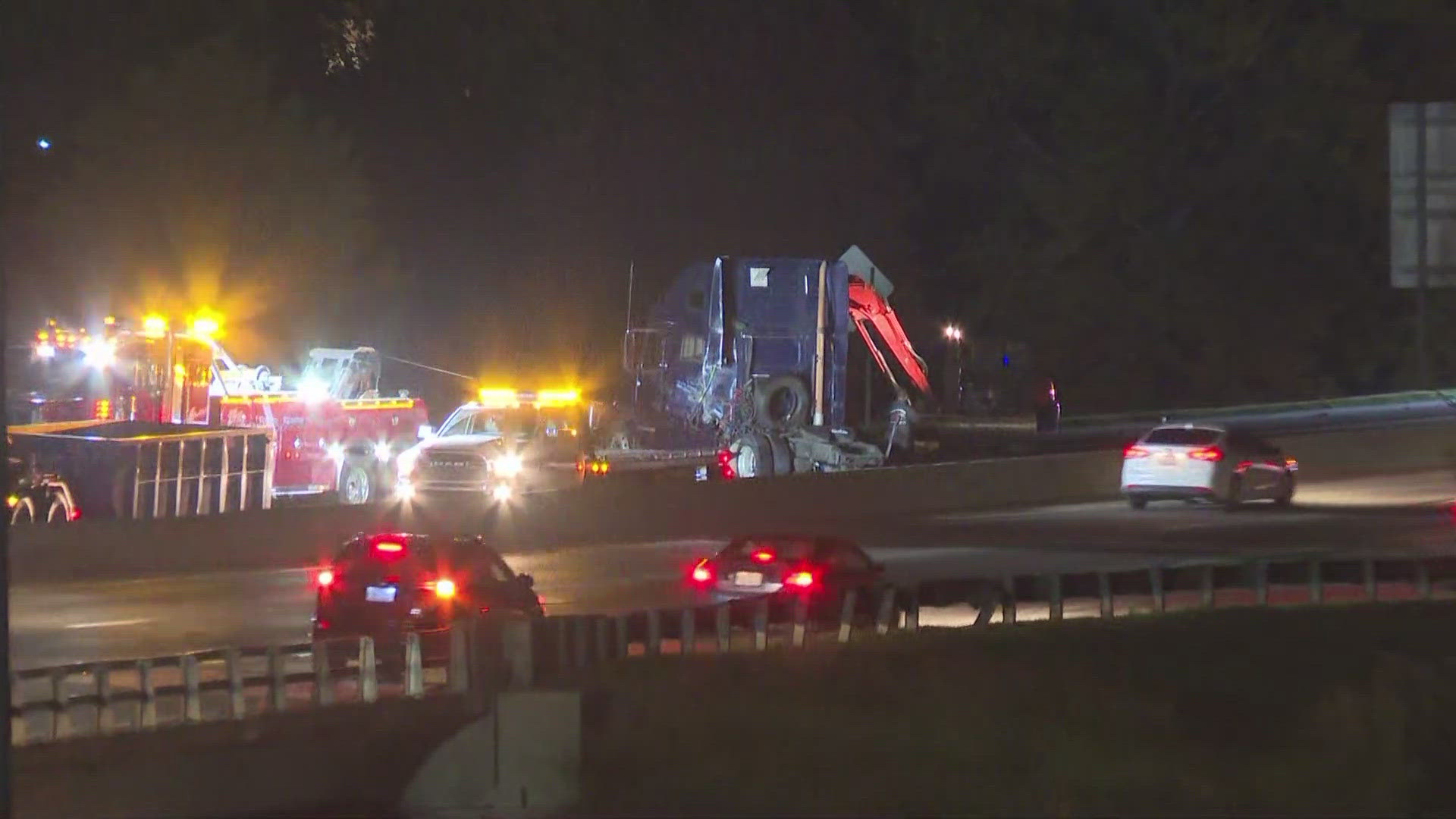 Police said US 52 South at I-40 West is closed.