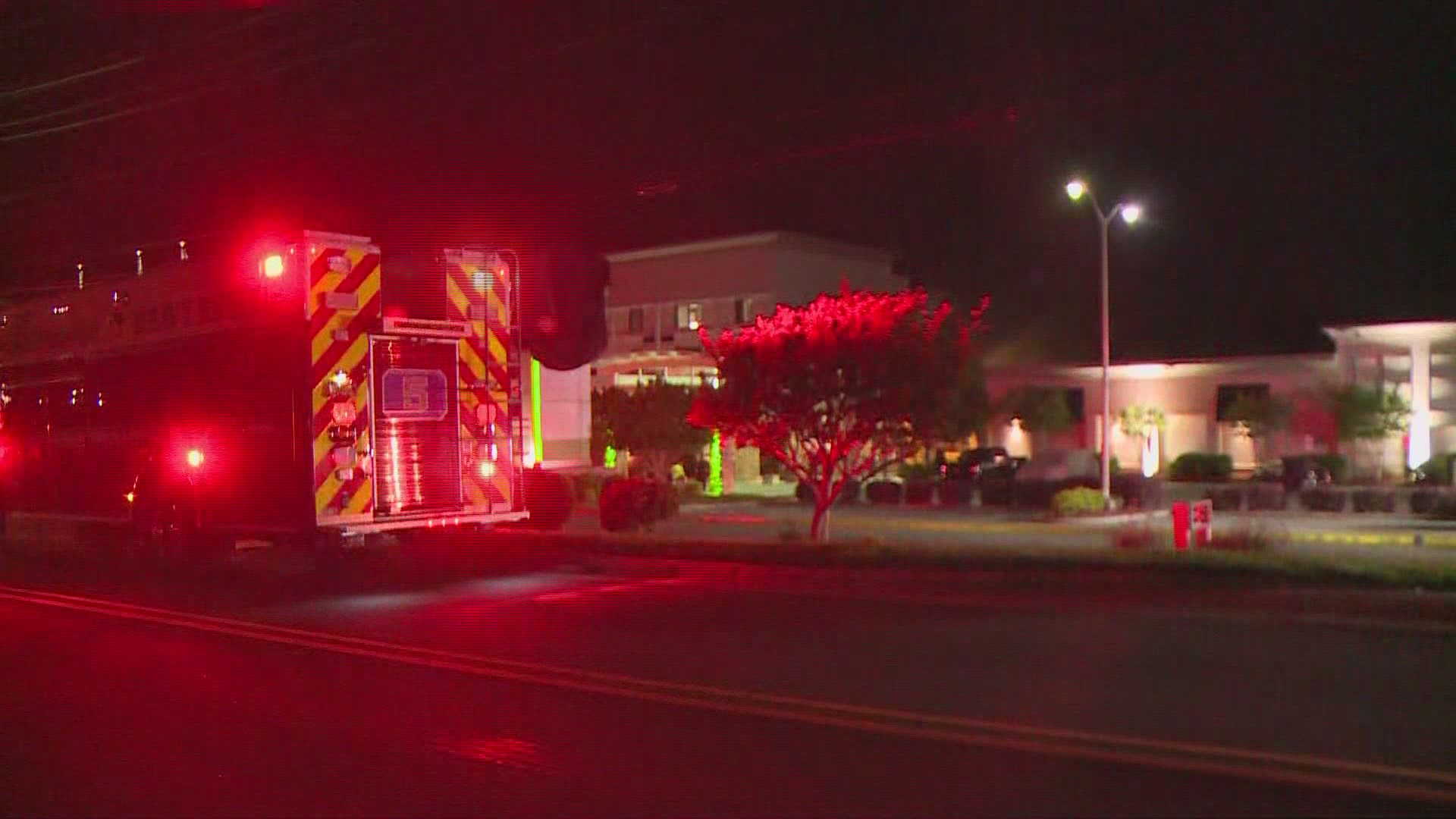 Greensboro firefighters are ventilating the hotel.