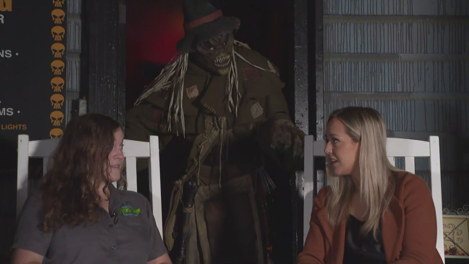 Hunter Funk talks to an art director at Kersey Valley Spooky Woods about the work that went into the sets and costumes.