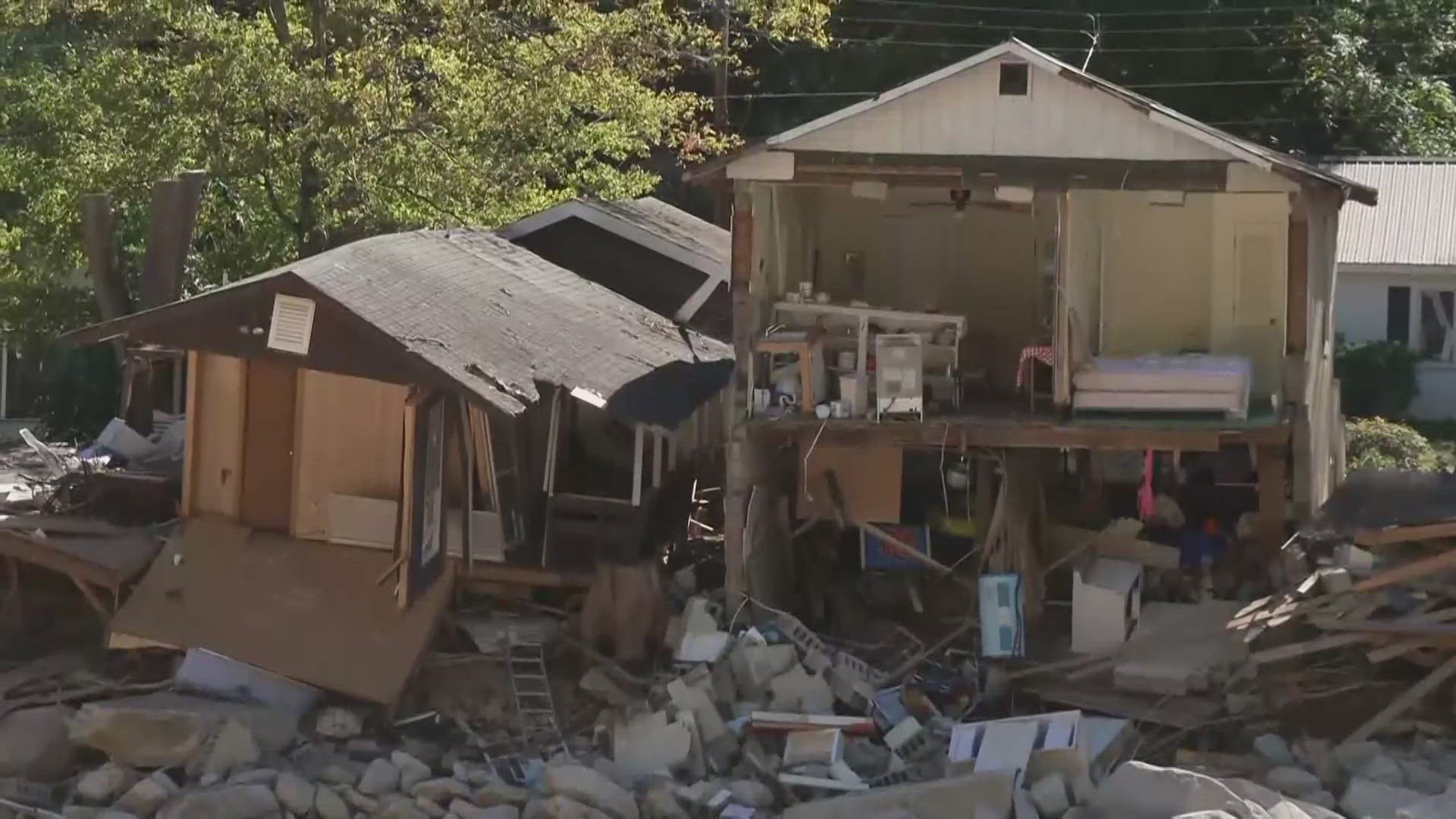 The small mountain town was one of the hardest hit by the storm.