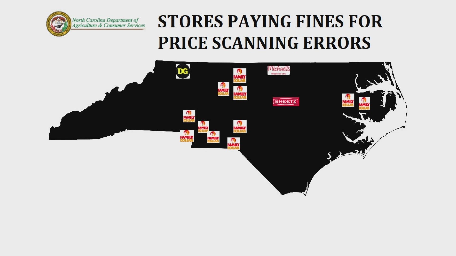 Some stores failed inspection multiple times, causing them to rack up tens of thousands of dollars in fines.