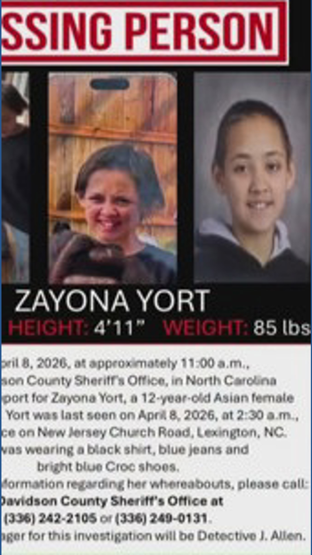 Missing 12-year-old Davidson County girl found safe after store ...