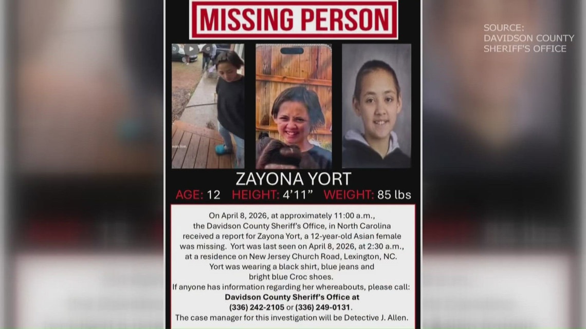 Missing 12-year-old Davidson County girl found safe after store ...