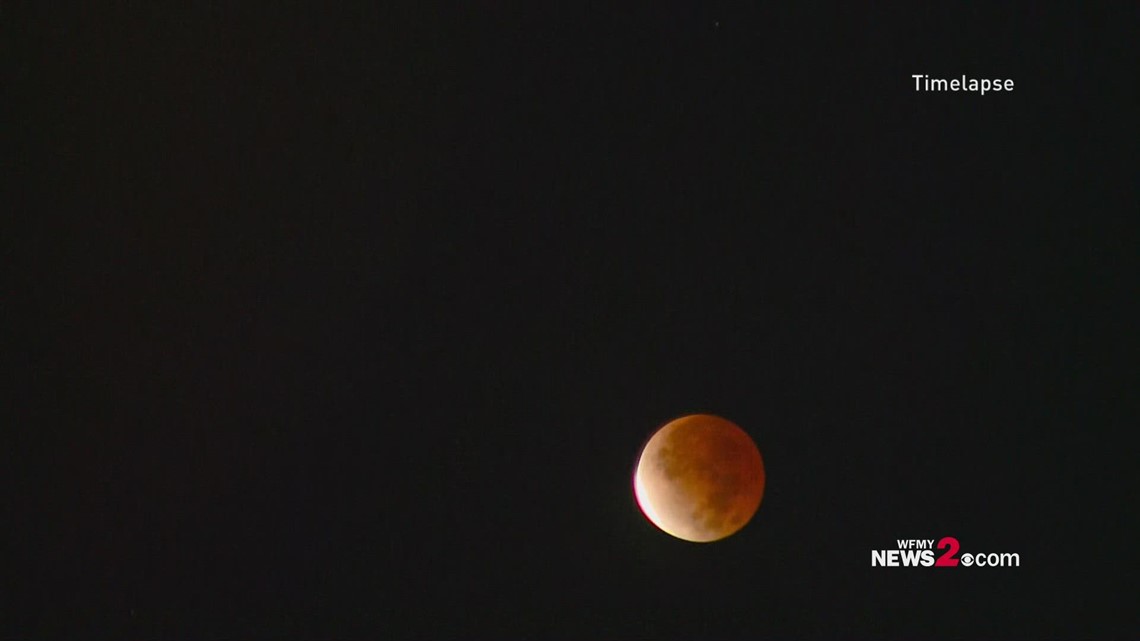 Timelapse: Partial lunar eclipse | wfmynews2.com