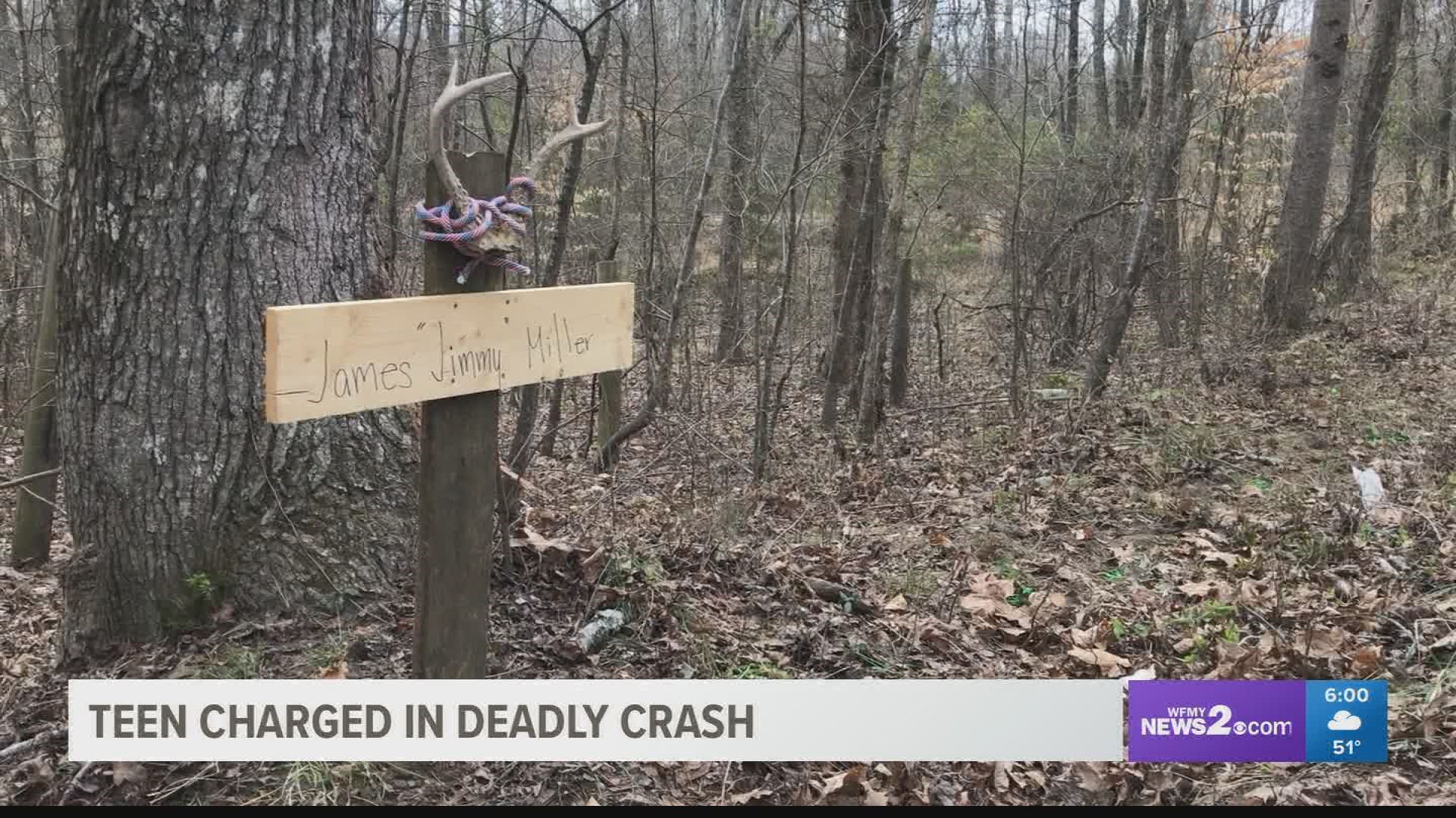 The 16-year-old was driving without a license when his truck crashed killing another teen.