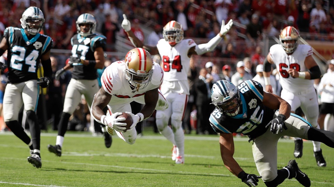 RB Tevin Coleman puts exclamation point on 49ers game vs. Panthers