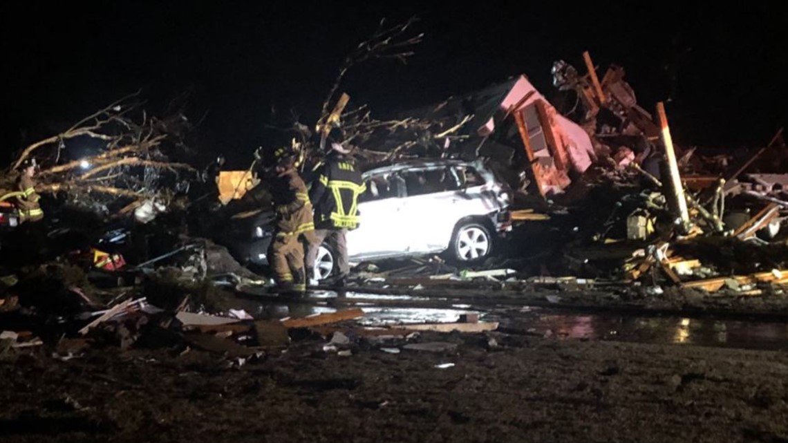 Tornado reported in Brunswick County Tuesday morning