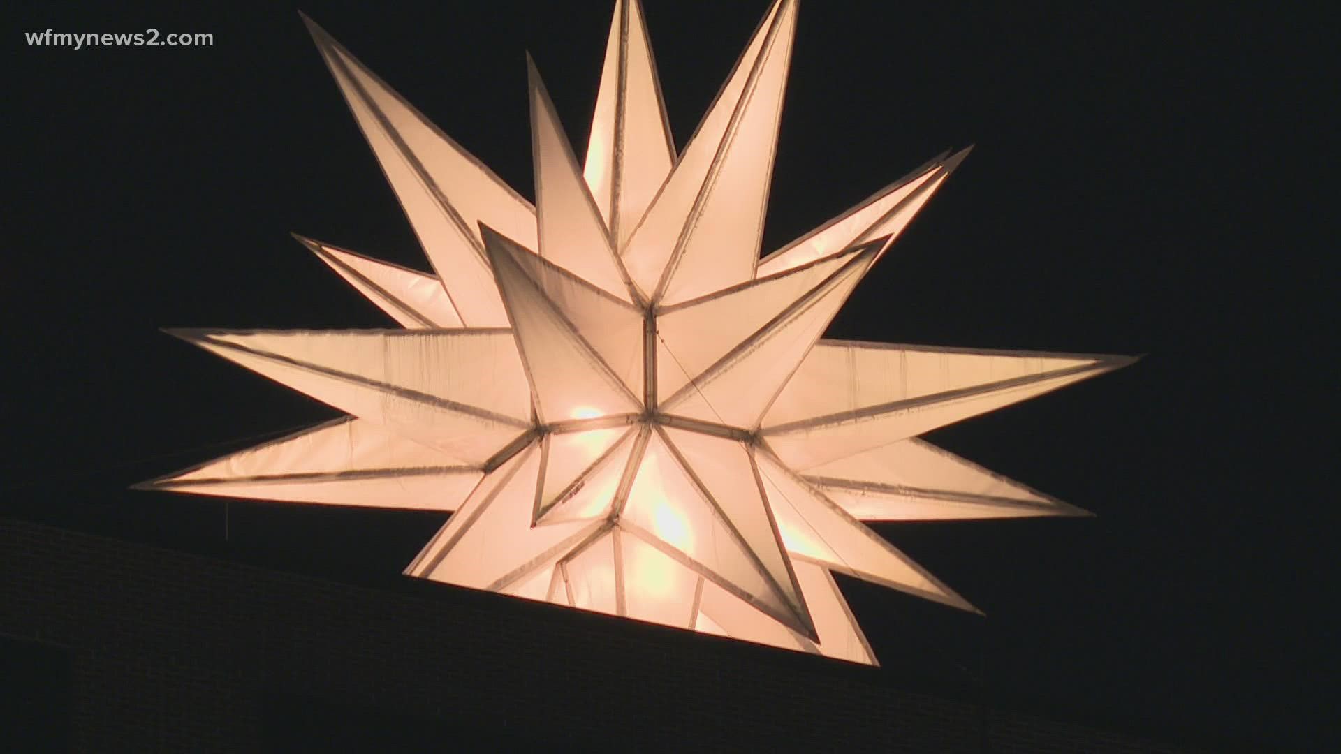 It marked the 29th year they've lighted the star over Winston-Salem.