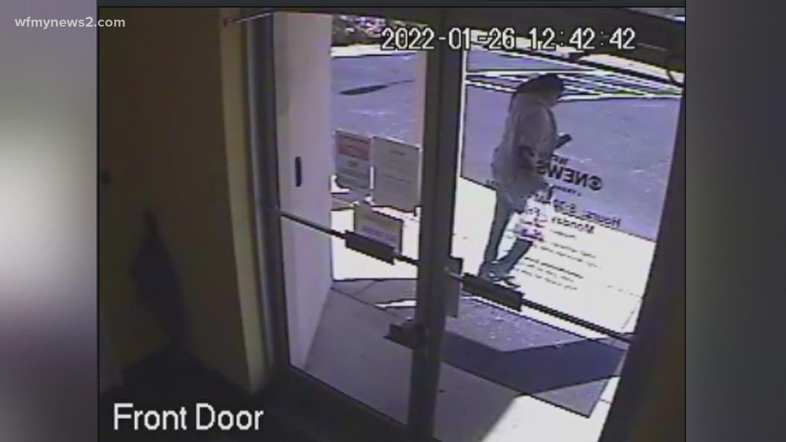 Caught on camera! The food delivery driver snaps a picture of the