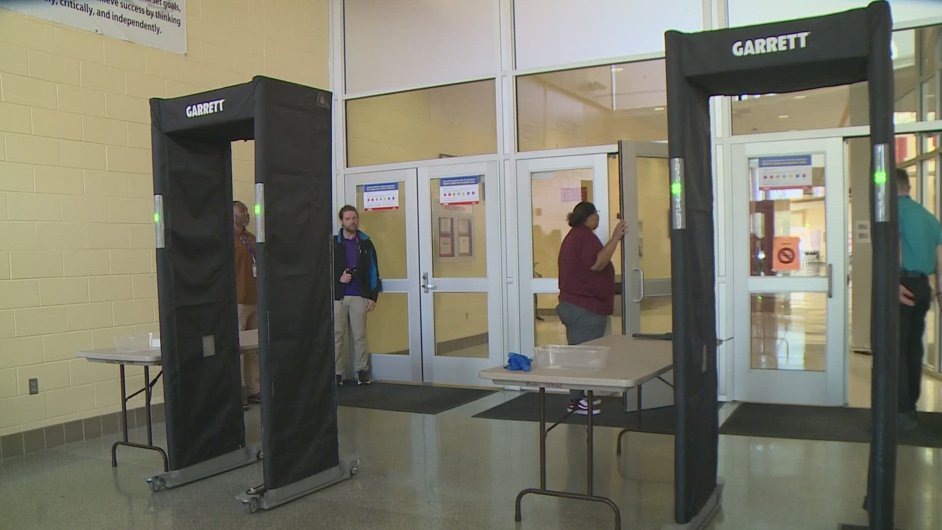 The school district is buying 94 additional metal detectors to backfill their middle schools and their Athletic Facilities.