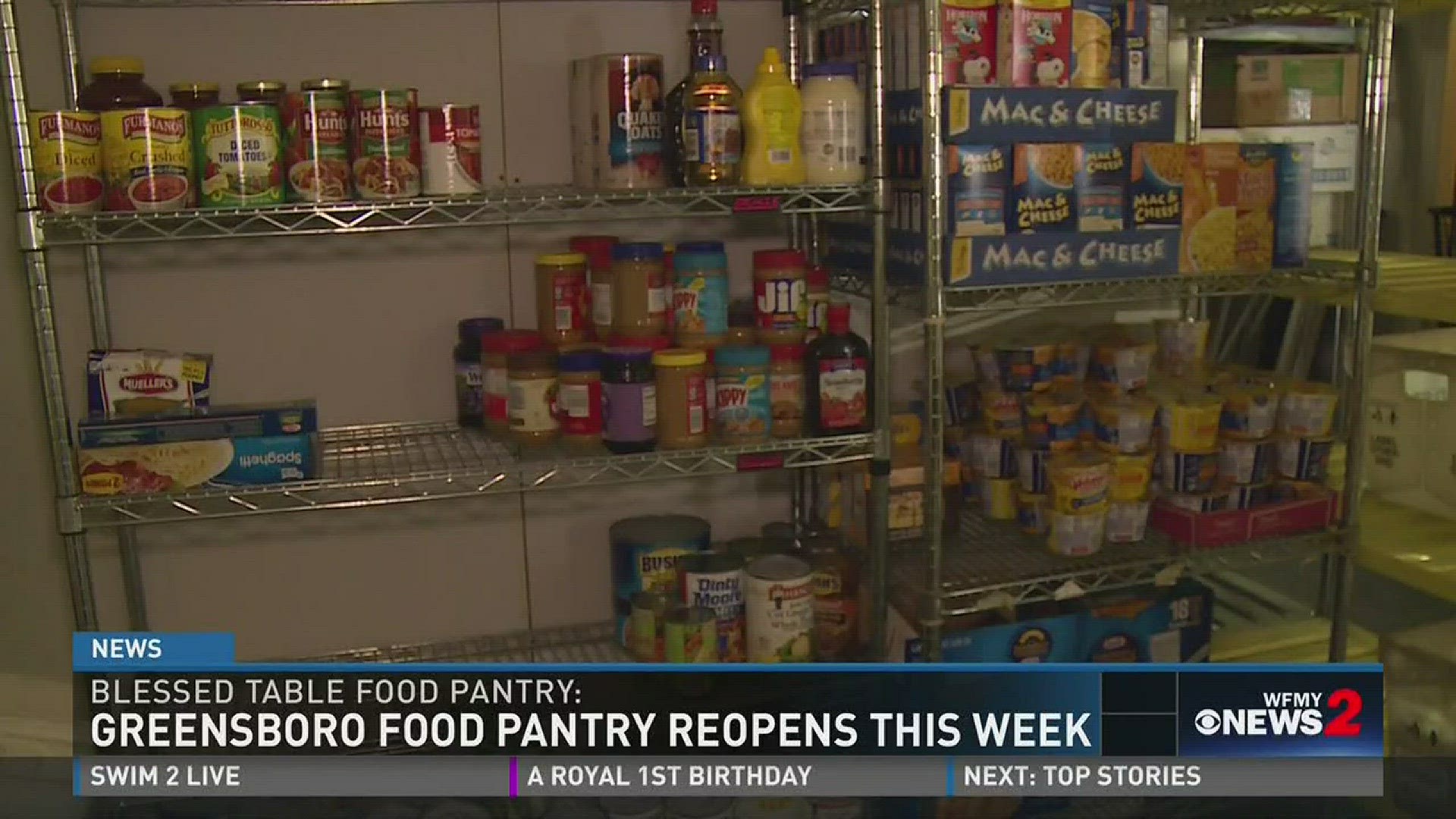 Greensboro Food Pantry To Reopen This Week