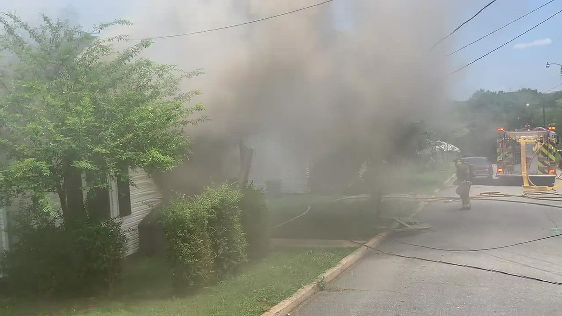 House fire on 13th street