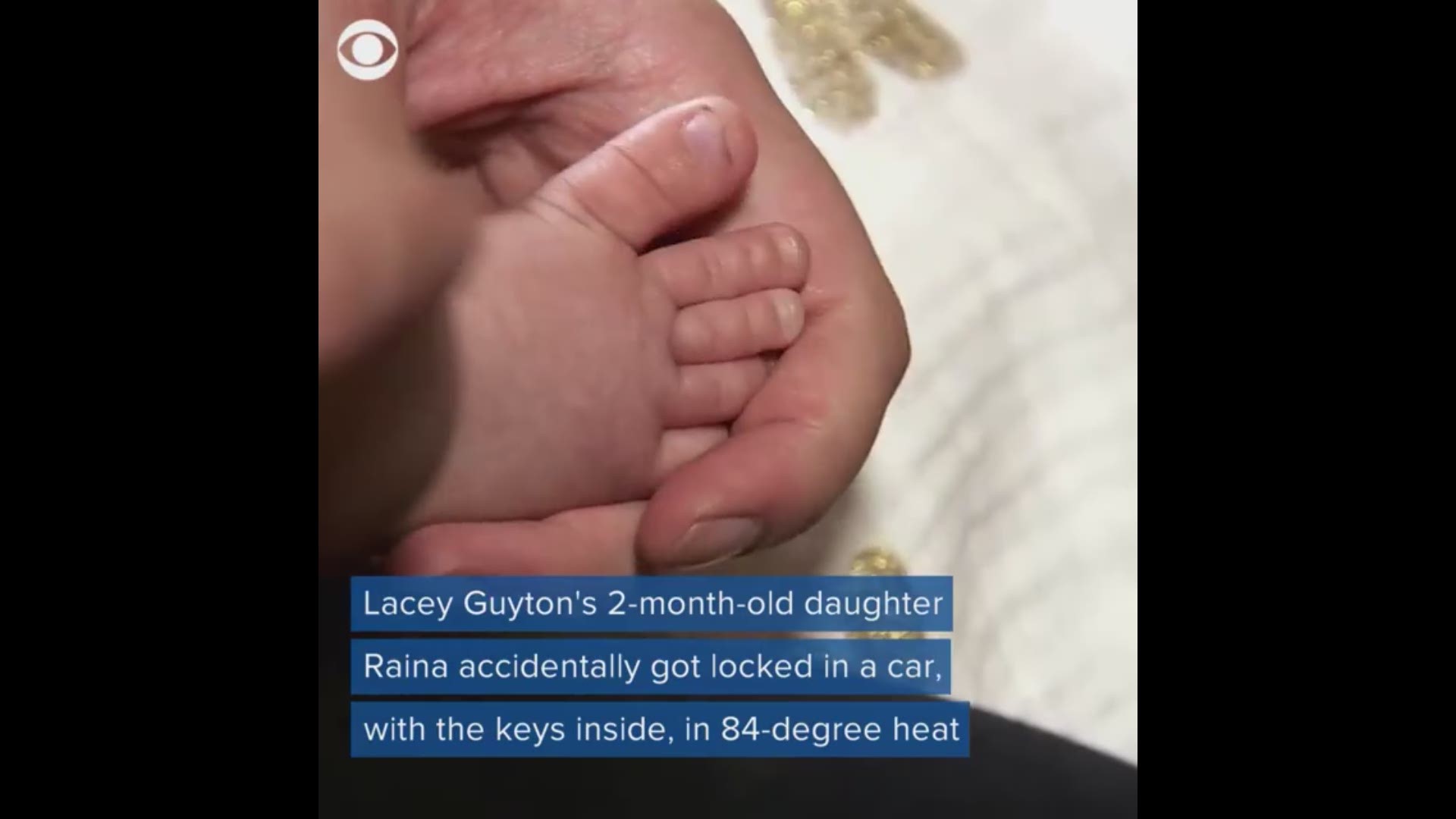 After a Michigan mother's 2-month-old baby got trapped in a hot car, the family desperately called 911 for help. The police dispatcher refused to send an officer. Lacey Guyton was visiting her grandmother on Aug. 18 when the doors on her Dodge SUV locked – with the keys and her 2-month-old daughter inside.