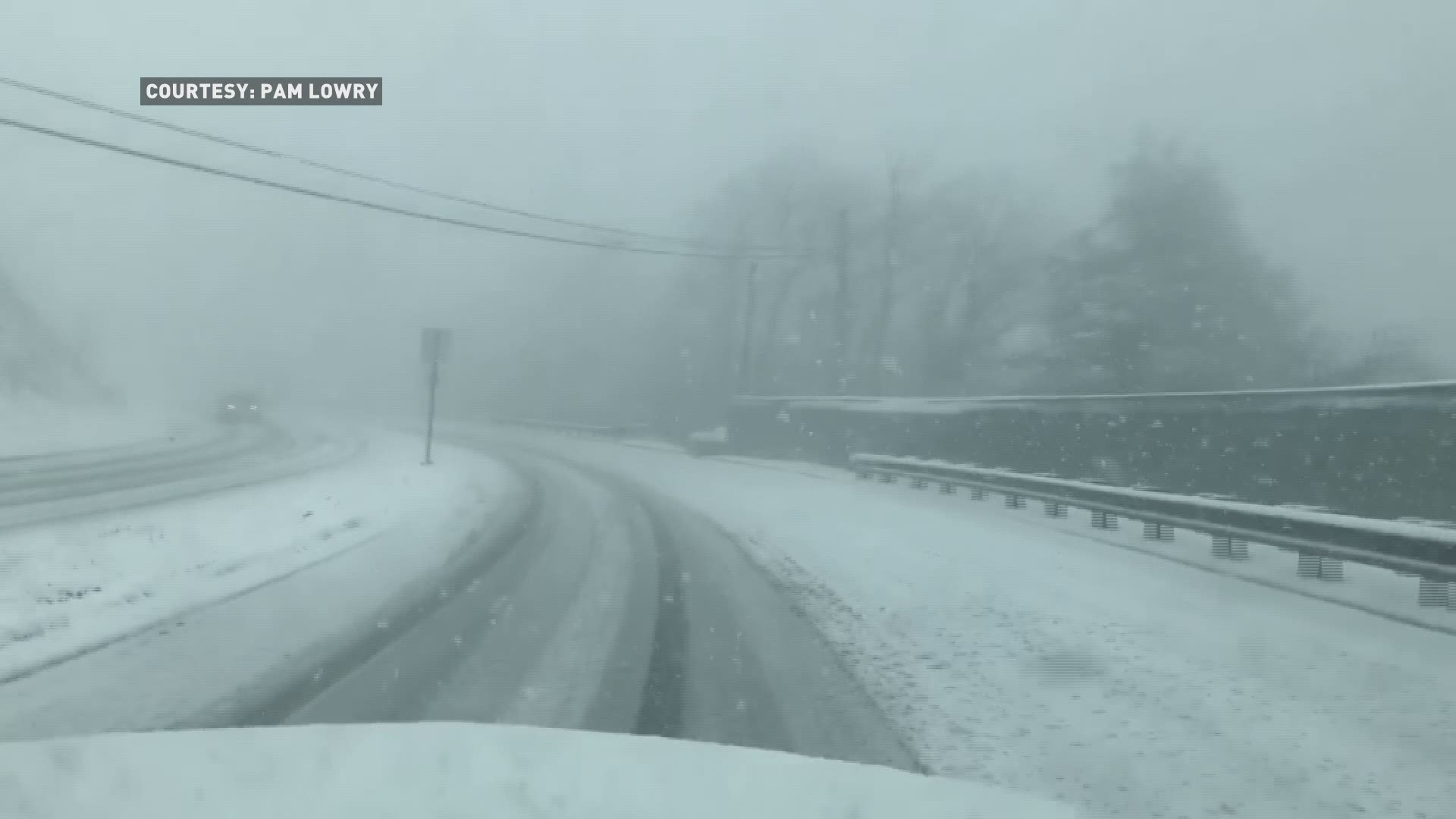 Pam Lowry shares this video of snow falling in Blowing Rock.