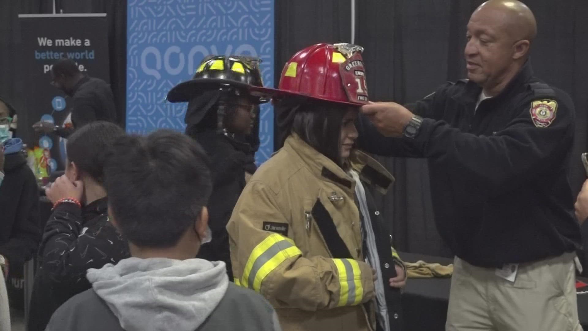 Guilford County Schools hosted a career fair for students to learn more about skilled-trade careers with its Career and Technical education program.
